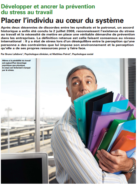 Prévention du stress au travail